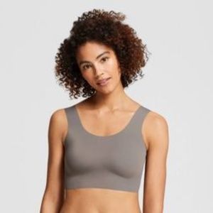 TRUE Everybody Women's Scoop Neck Bra Gray M